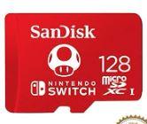 Image Carte Micro-SD Sandisk 128 Go pour Nintendo Switch