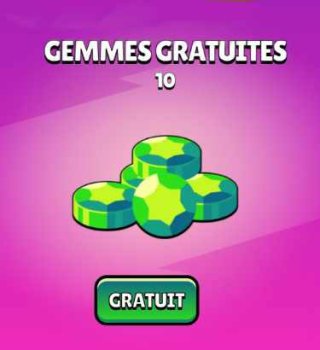 Image 10 Gemmes Gratuites sur Brawl Stars