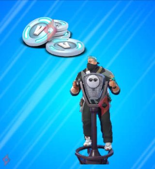 Image 100 V-Bucks et Emote Spectatin Offert Fortnite