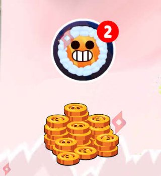 Image 2 Sushis Gratuits et 100 Pièces Chasse à l'Oni Brawl Stars