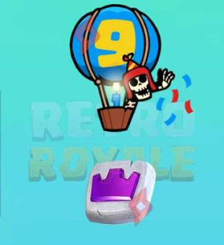 Image 23 000 Jetons Saison + Emote Gratuite Retro Royale Clash Royale