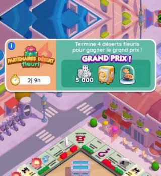 Image 5000 Lancer de Dés Gratuits Partenaire Desert Fleuri Monopoly Go