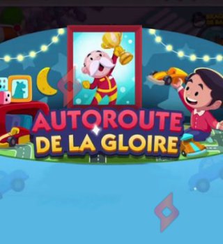 Image +6 000 Lancer de Dés Gratuits Autoroute Gloire Monopoly Go