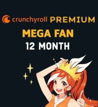 Image Abonnement Mega Fan 12 mois Crunchyroll Pas Cher