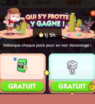 Image Autocollant Star Wars + Lancer Dés Gratuits Monopoly Go