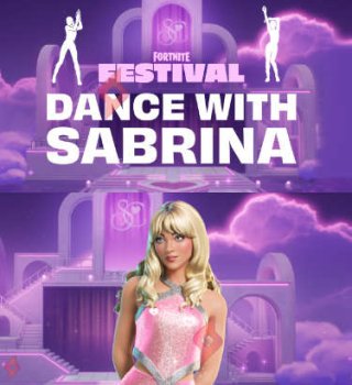 Image Concert Danse avec Sabrina Carpenter sur Fortnite