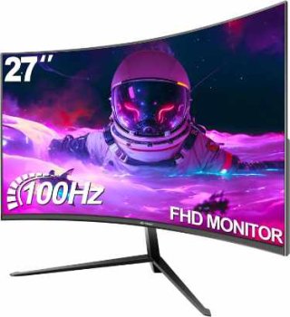 Image Écran Gaming Incurvé 1ms 100Hz Pas Cher sur Amazon