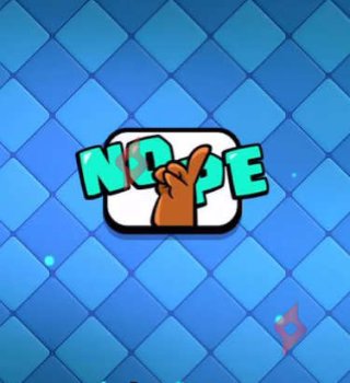 Image Émote Nope Gratuite sur Clash Royale