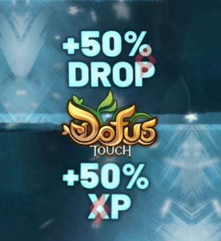 Image Événement Bonus +50% XP et Drop sur Dofus Touch