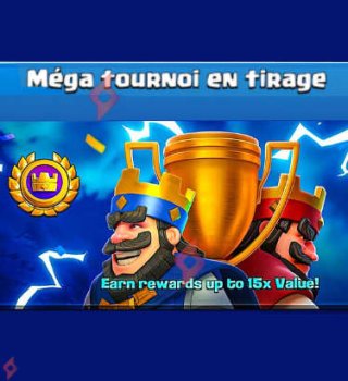 Image Gemmes Gratuites et Cadeaux Méga Tournoi Tirage Clash Royale