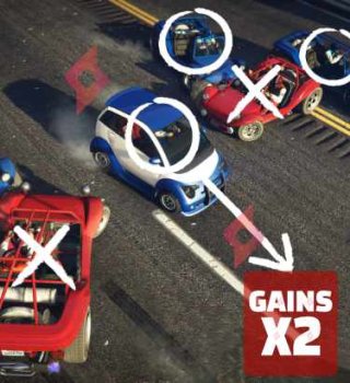 Image GTA$ et RP X2 Passage en Force GTA Online