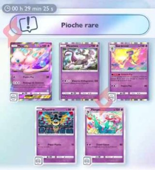 Image Mew EX Gratuit et Pioche Rare Psy sur Pokémon TCG Pocket