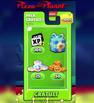 Image Pack Pizza Planet Gratuit sur Brawl Stars