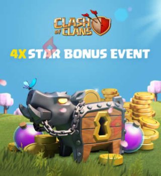 Image Profite 4x Bonus Étoile Hautes-Mers sur Clash of Clans