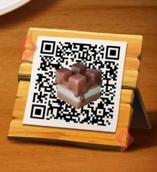 Image QR Code Gâteau Château de Clan Gratuit sur Clash of Clans