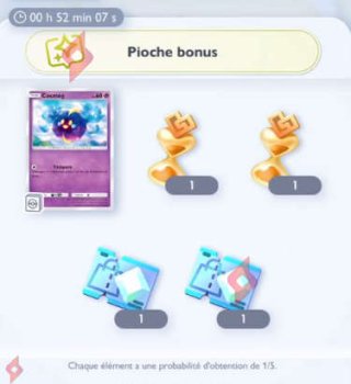 Image Sablier Miracle Gratuits Pioche Bonus Cosmog Pokémon Pocket