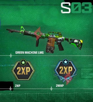 Image Skin Arme Green Machine LMG Gratuit Warzone