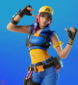 Image Skin Émilie Cardi Gratuit sur Lego Fortnite