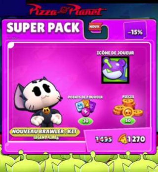 Image Skin et Pack Pizza Planet Gratuit sur Brawl Stars