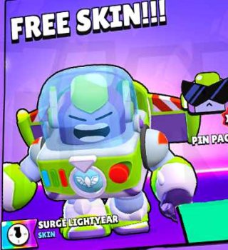 Image Skin Secret Surge Buzz l'Eclaire Gratuit sur Brawl Stars