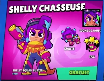 Image Skin Gratuit Shelly sur Brawl Stars