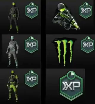 Image 3 Skins + 7 Cadeaux Gratuit Offert Warzone X Monster Energy