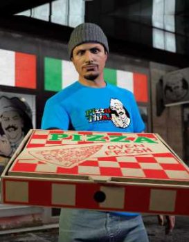 Image T-shirt Pizza Gratuit Disponible sur GTA Online
