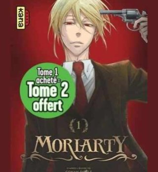 Image Pack Tome 1 et 2 Moriarty à 7.30€ sur Amazon