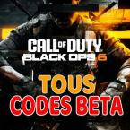 Tous les Codes Bêta Call Of Duty Black Ops 6