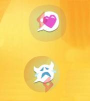 Image 2 Emojis Cœurs et Pleure Gratuit sur Mo.co
