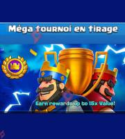 Image Gemmes Gratuites et Cadeaux Méga Tournoi Tirage Clash Royale
