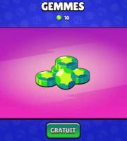 Image Récupère 10 Gemmes Gratuites sur Brawl Stars
